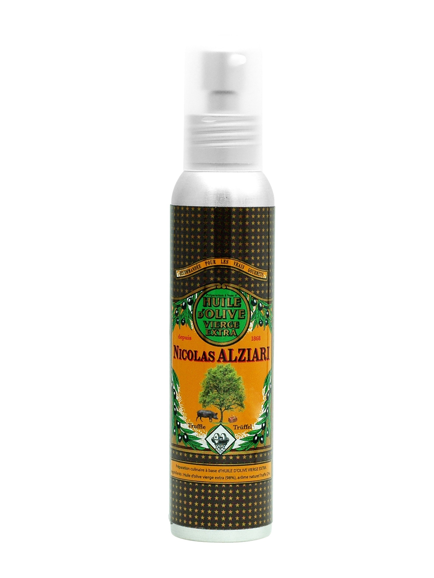 Kulinarische Zubereitung aus Olivenöl mit natürlichem Trüffelaroma (100ml)  (Pumpflasche)