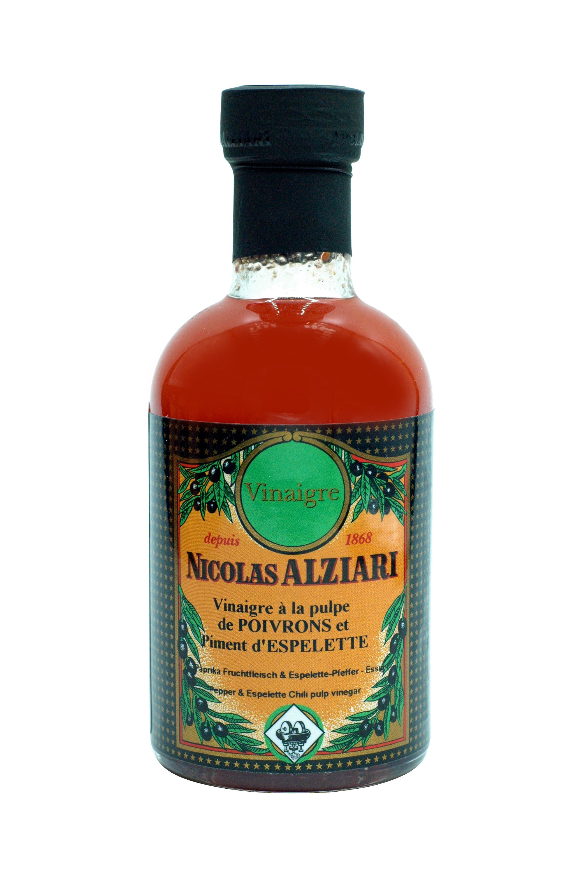 200 ml Flasche Paprika Fruchtfleisch & Espelette-Pfeffer - Essig