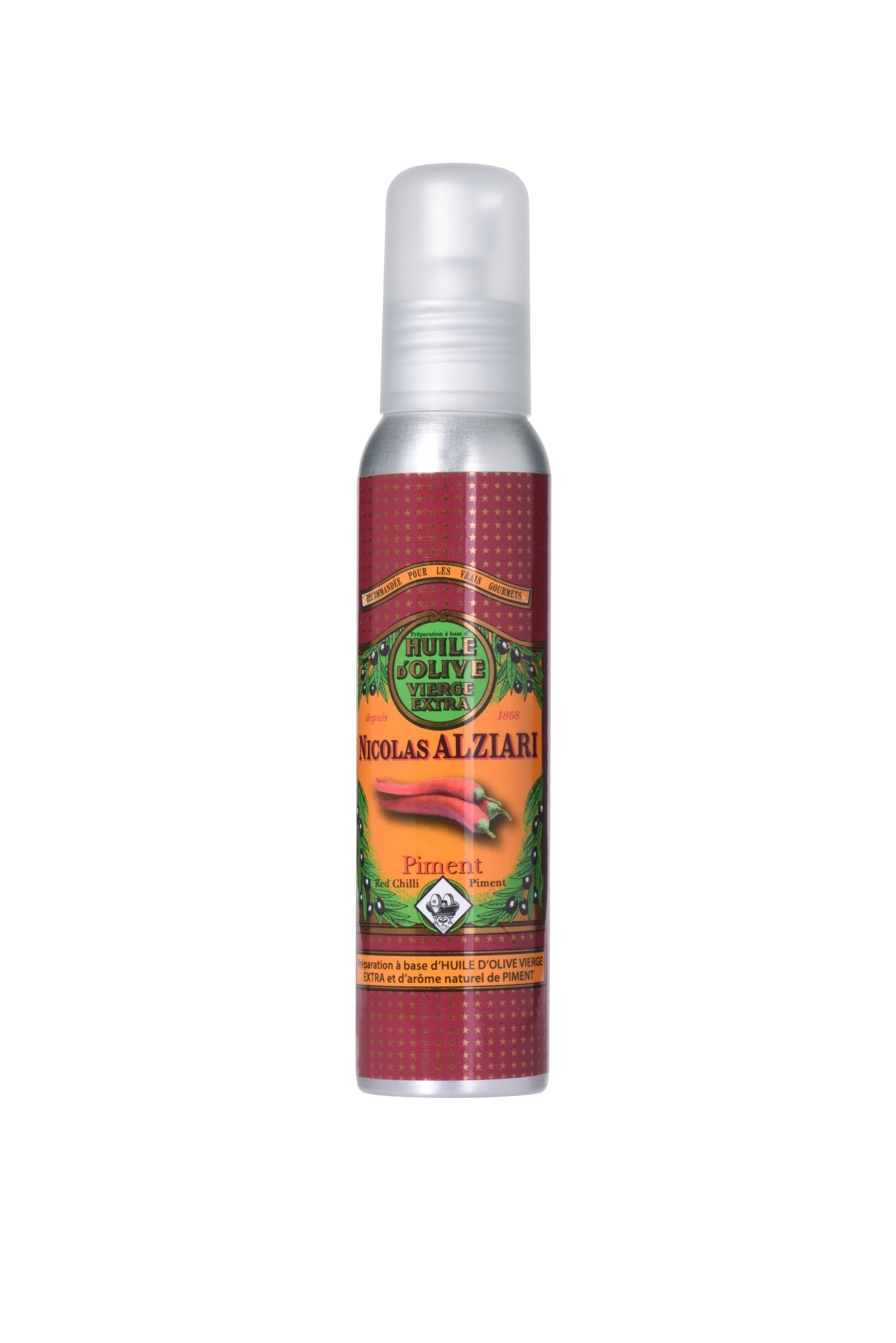 Kulinarische Zubereitung aus Olivenöl mit natürlichem Peperoniaroma (100ml)  (Pumpflasche)