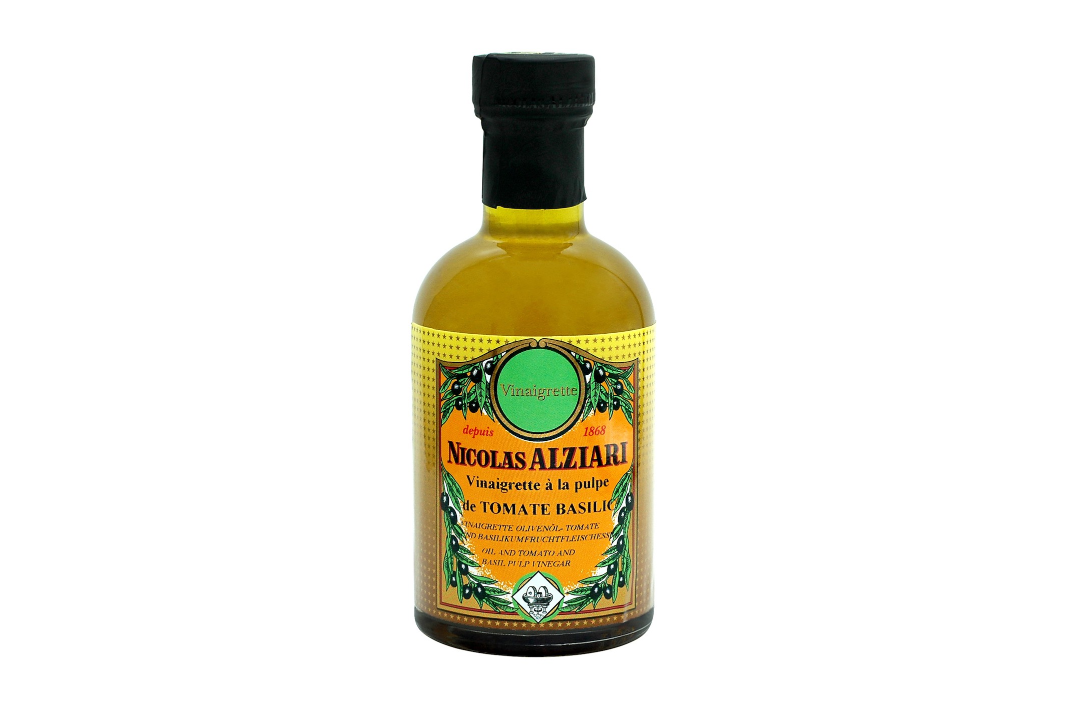 Vinaigretten Olivenöl + Tomaten Basilikum Essig 200 ml