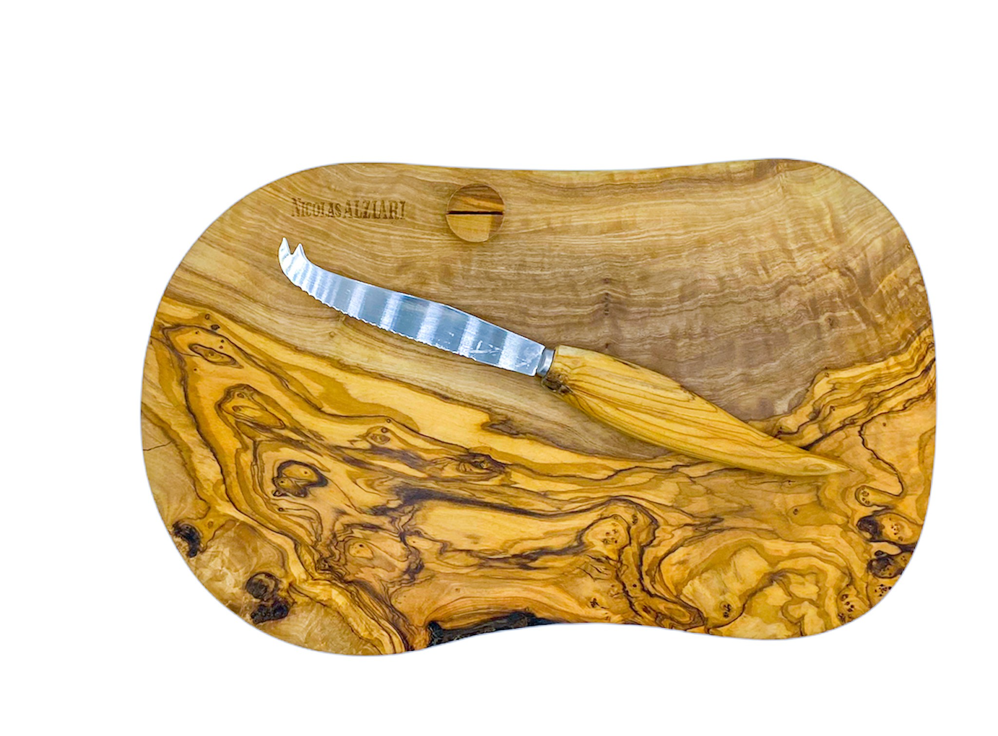  Käsetablett + Messer  30X18 cm