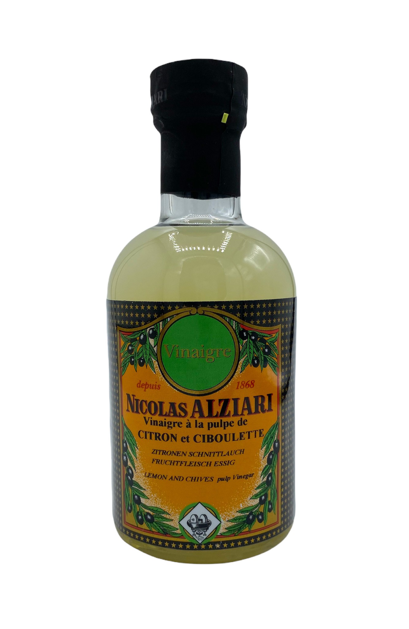 Zitronen Schnittlauch Fruchtfleisch Essig 200 ml 