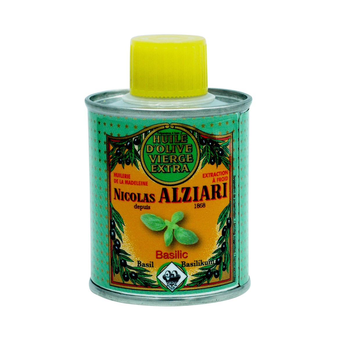 Kulinarische Zubereitung aus Olivenöl mit natürlichem Basilikumaroma (100ml)