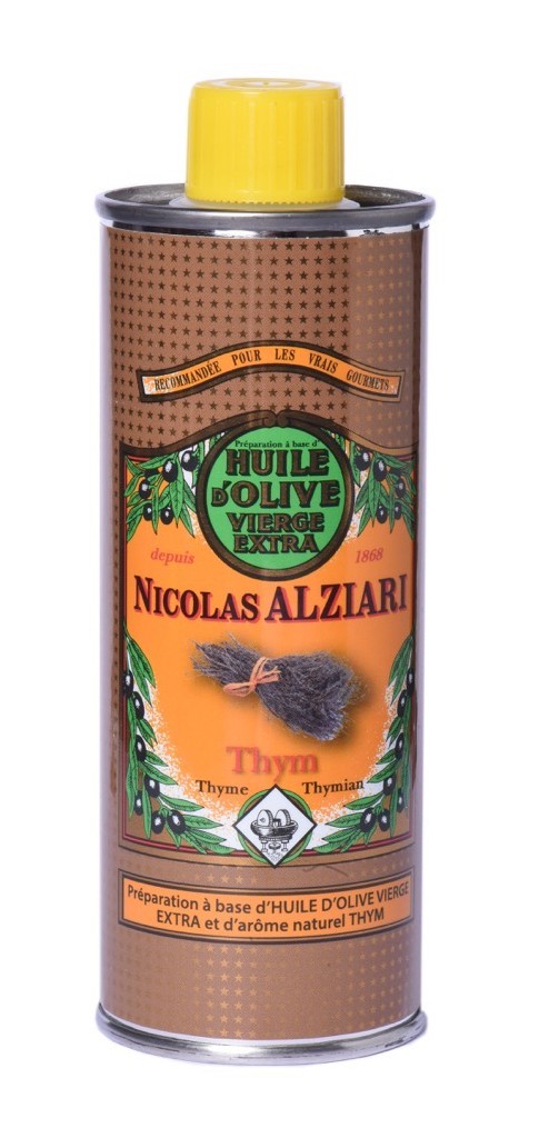Kulinarische Zubereitung aus Olivenöl mit natürlichem Thymianaroma (250 ml)