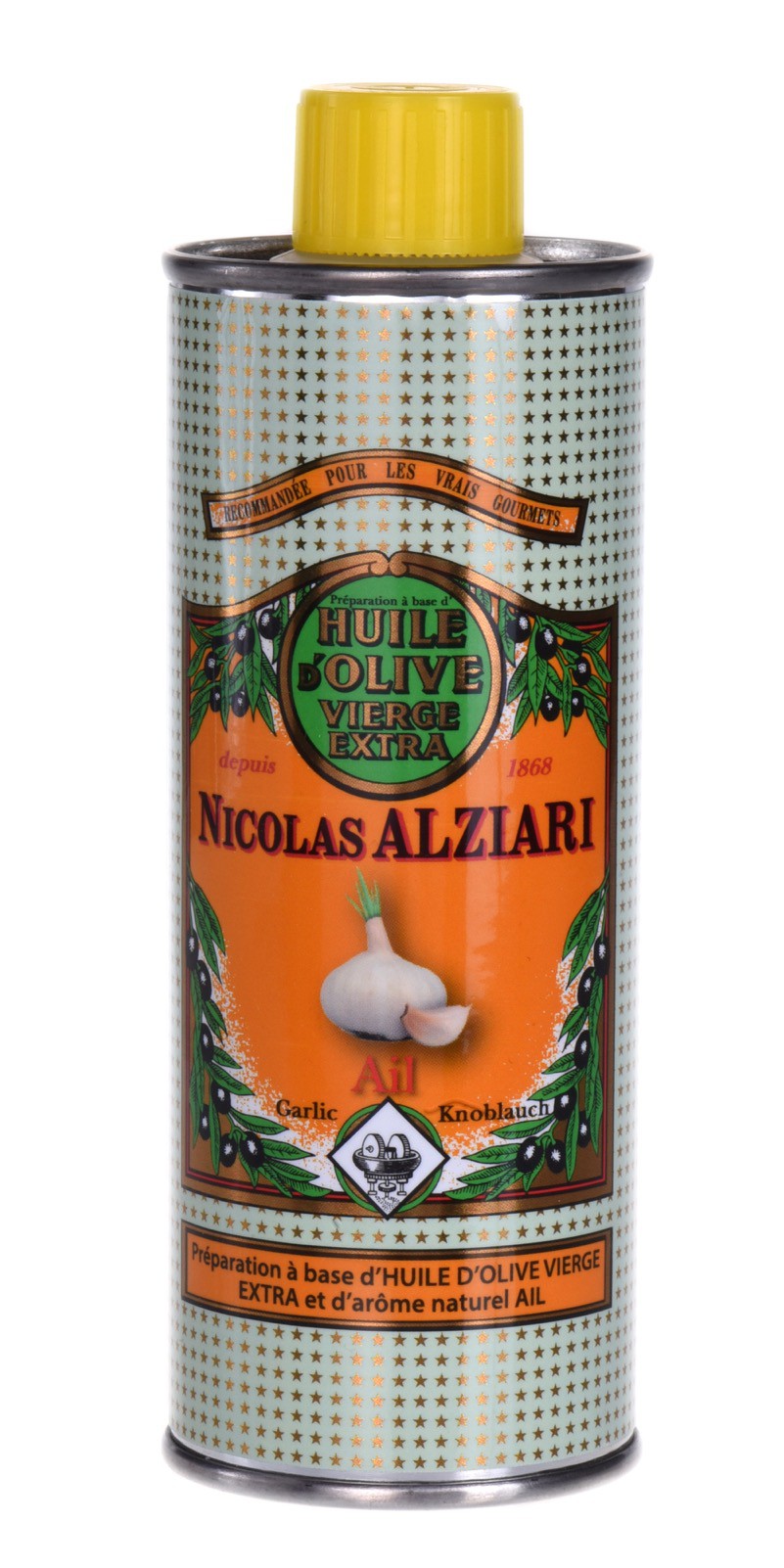 Kulinarische Zubereitung aus Olivenöl mit natürlichem Knoblaucharoma 250 ml