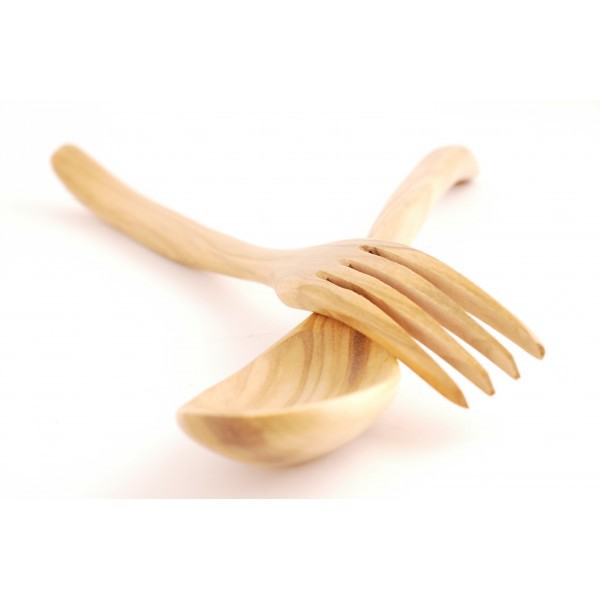 Besteck aus Olivenholz 17 cm