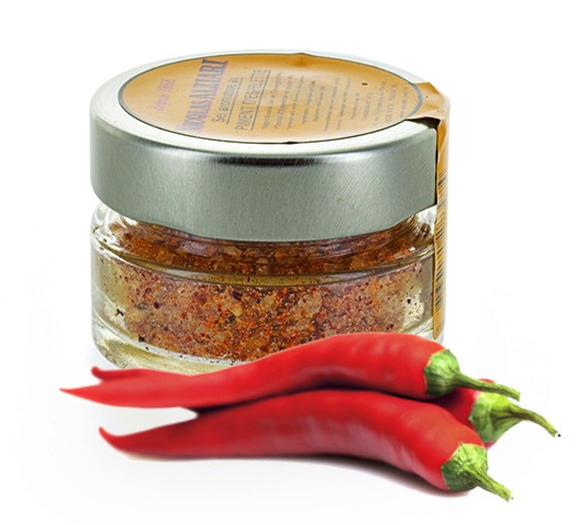 GEMAHLENES SALZ MIT CHILIPULVER AUS FRANKREICH 50 g