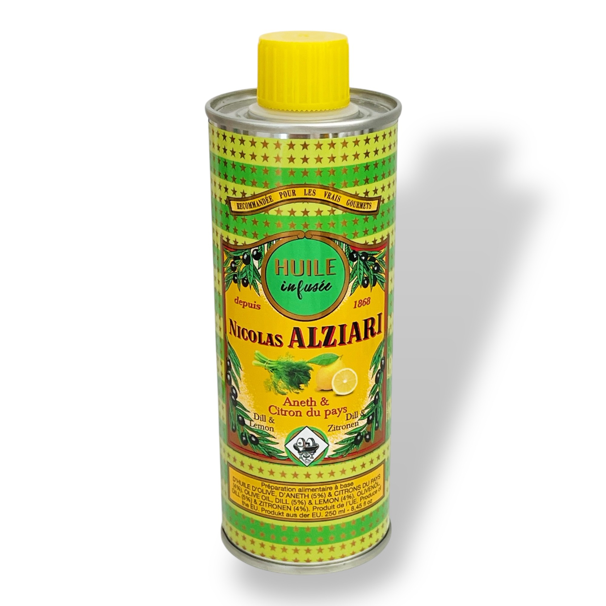 Dill & Zitronen - OLIVENÖL ZUBEREITUNG INFUSIERT mit Dill und Zitronen 250 ML