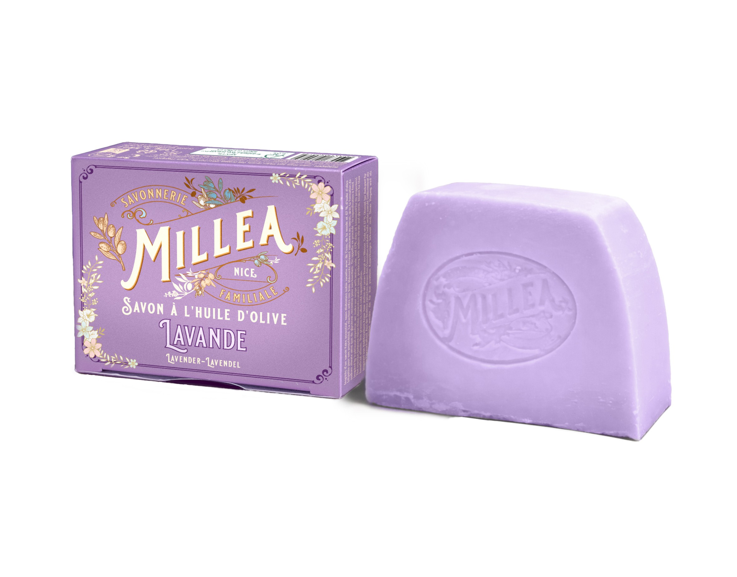 OLIVENÖLSEIFE MILLEA 130 g - LAVENDEL