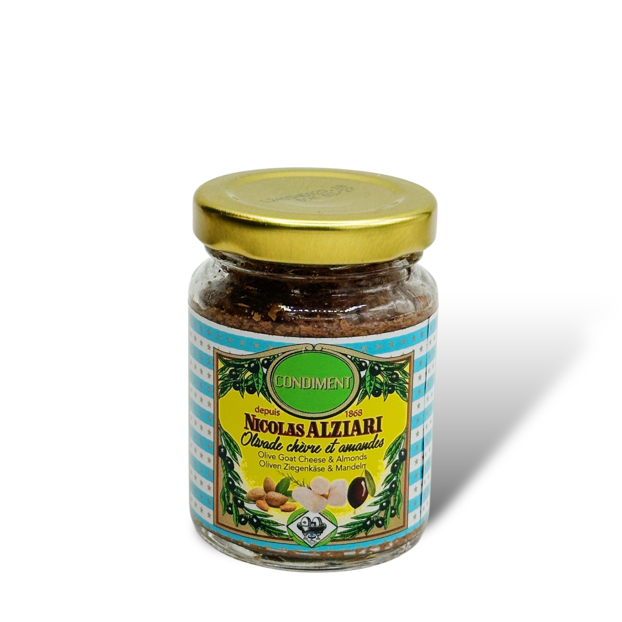 Olivade Frischer Ziegenkäse und Mandeln 80g 