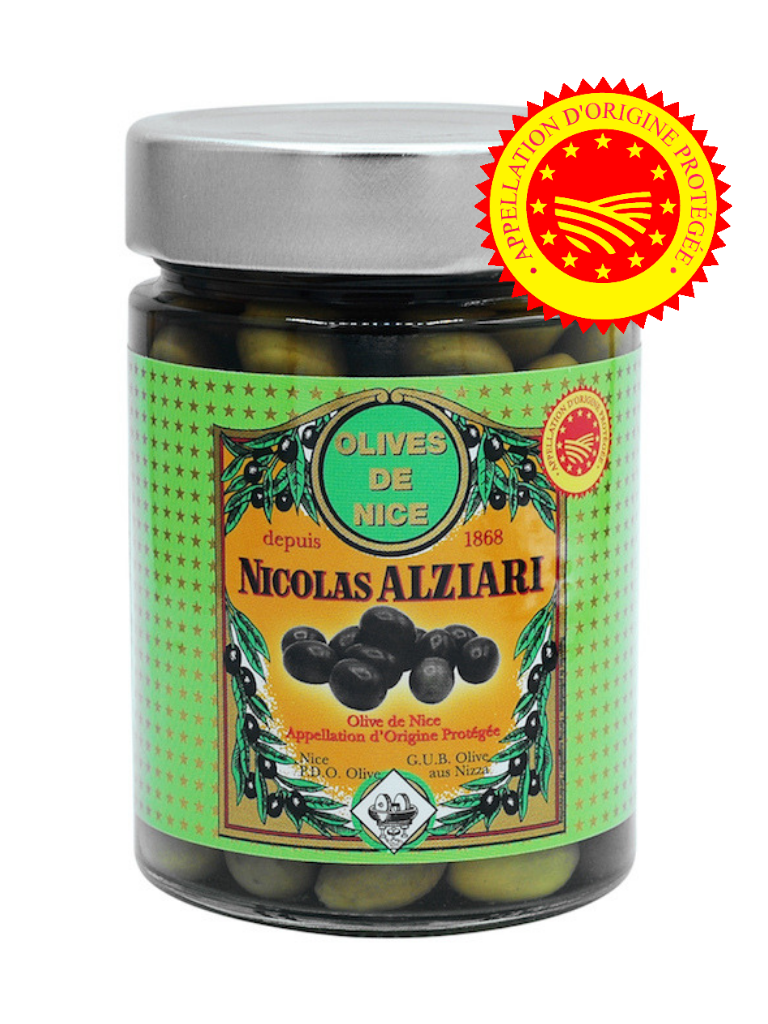 GLAS EINGELEGTE NiZZA-OLIVEN 220G  (AOP)