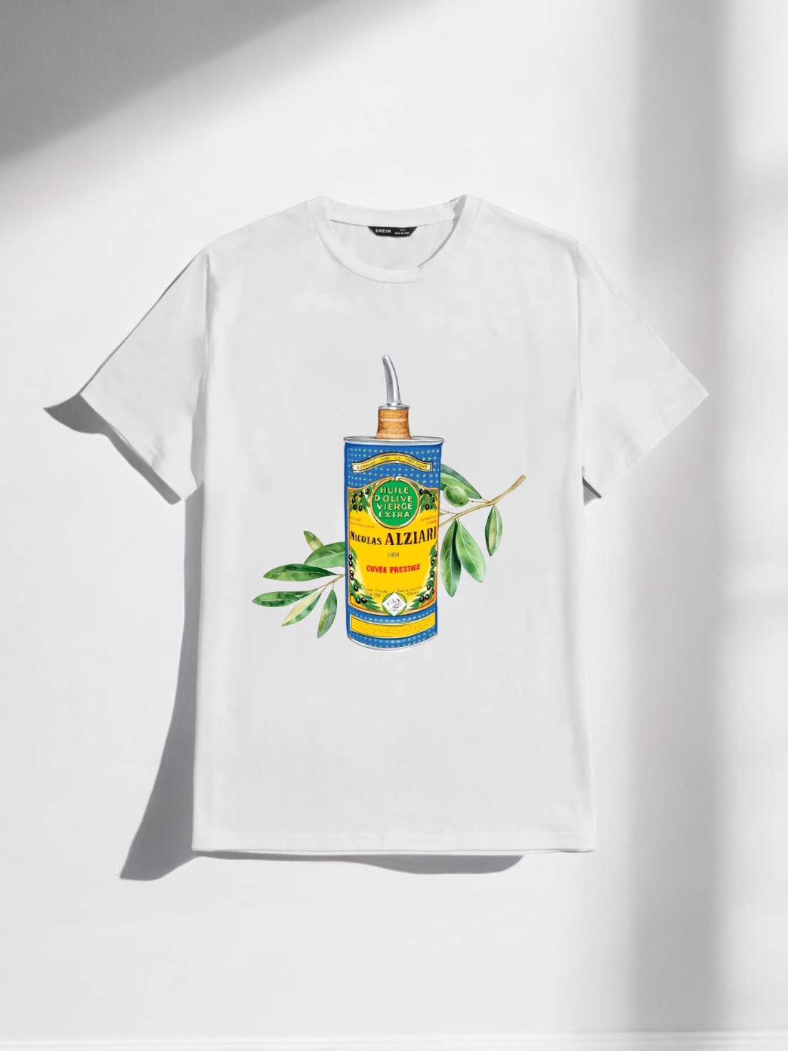 T-SHIRT FÜR MÄNNER - NICOLAS ALZIARI - OLIVIER - WEISS