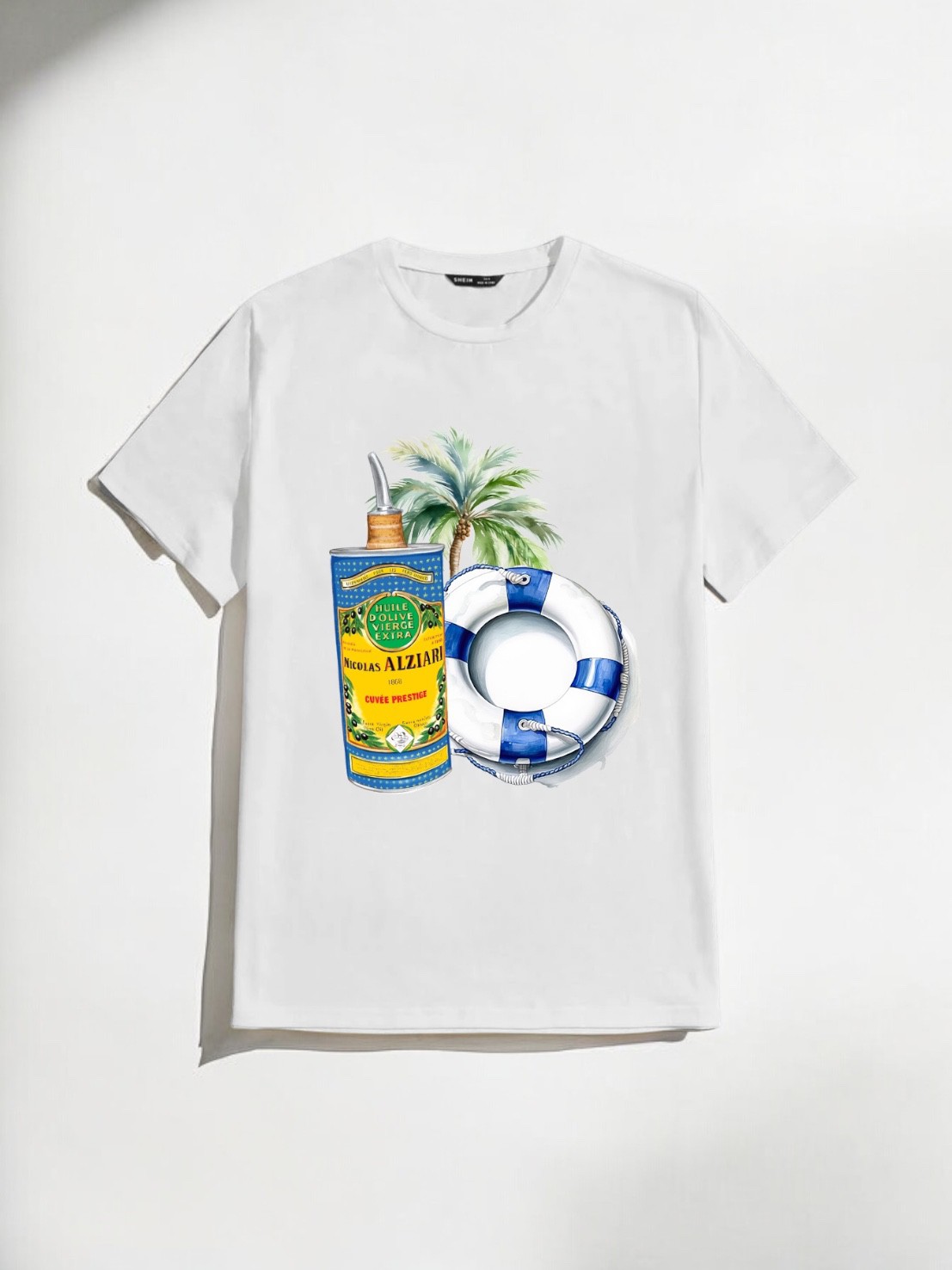 T-SHIRT - MANN- NICOLAS ALZIARI - BOJE - WEISS
