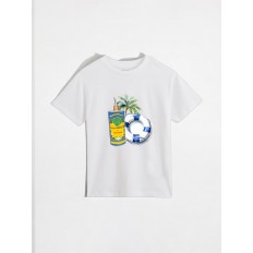 T-SHIRT - KIND - NICOLAS ALZIARI - BOJE - WEISS