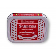 Sardinen in Olivenöl und getrockneten Tomaten 115gr - La Concarnoise