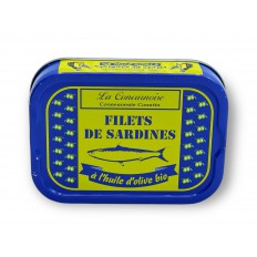 Sardinenfilets in BIO-Olivenöl 115gr - La Concarnoise